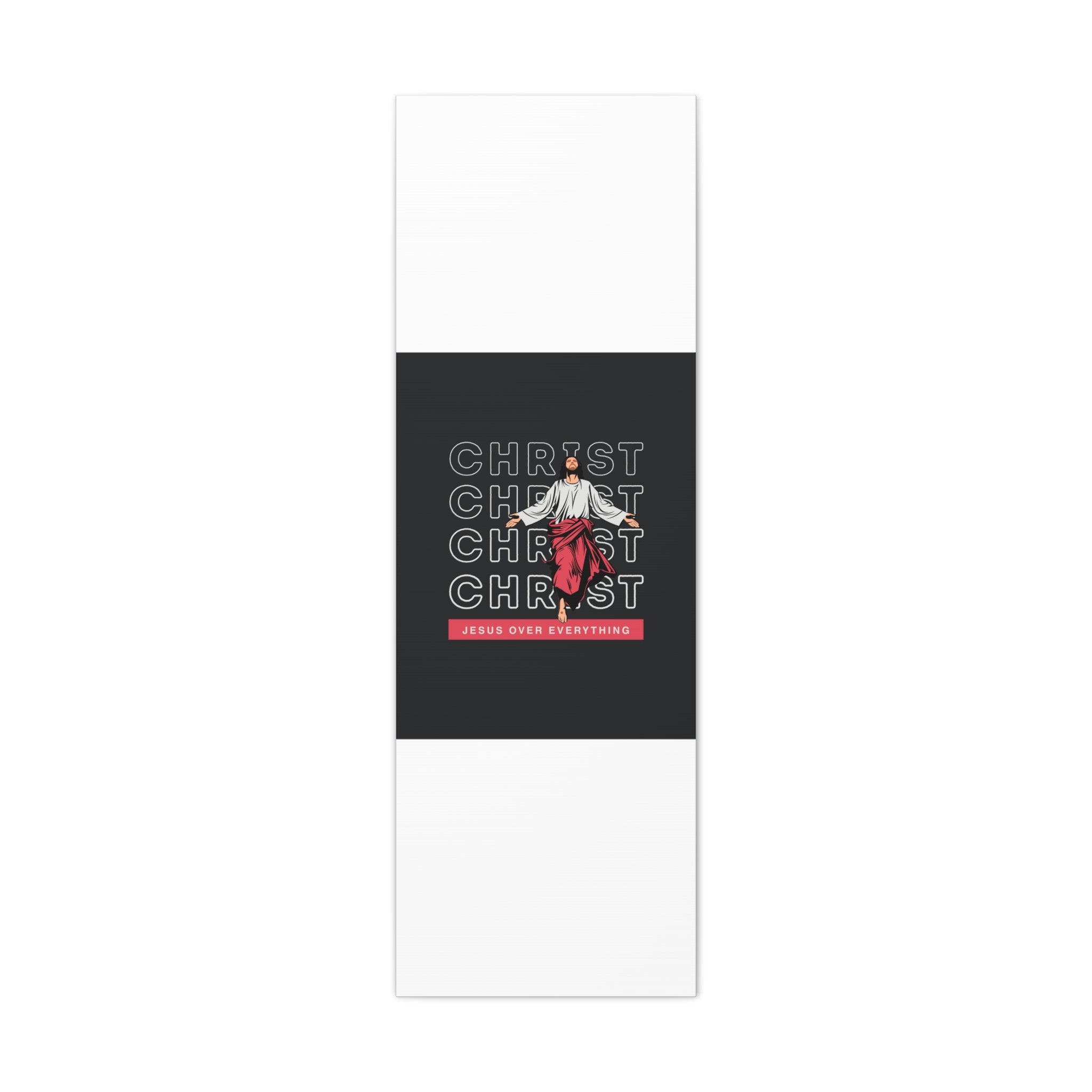 Christ Jesus Over Everything Canvas Wall Art — Inspirational Pastel Quote