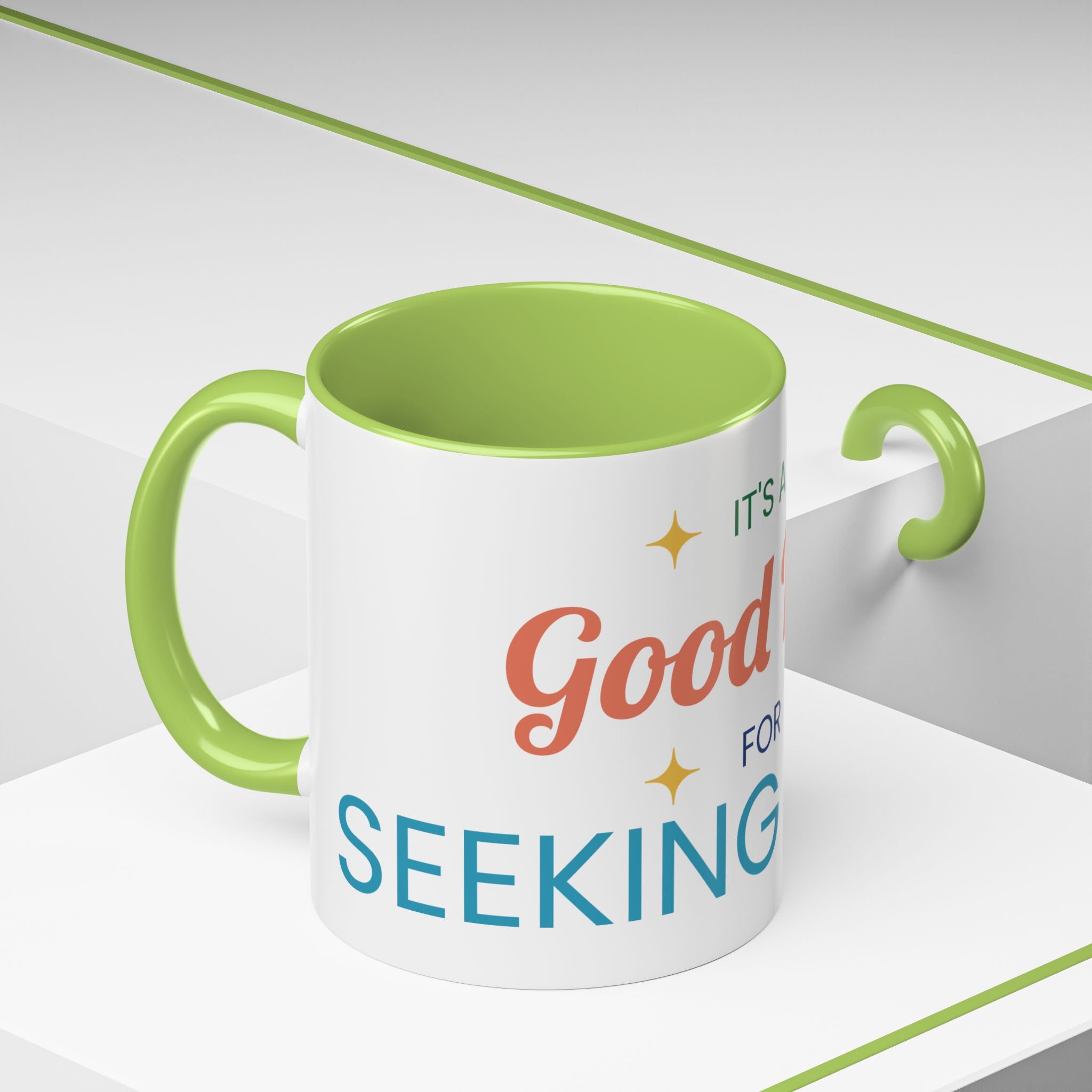 It's a Good Day for Seeking Peace Coffee Mug — Inspirational Accent Mug