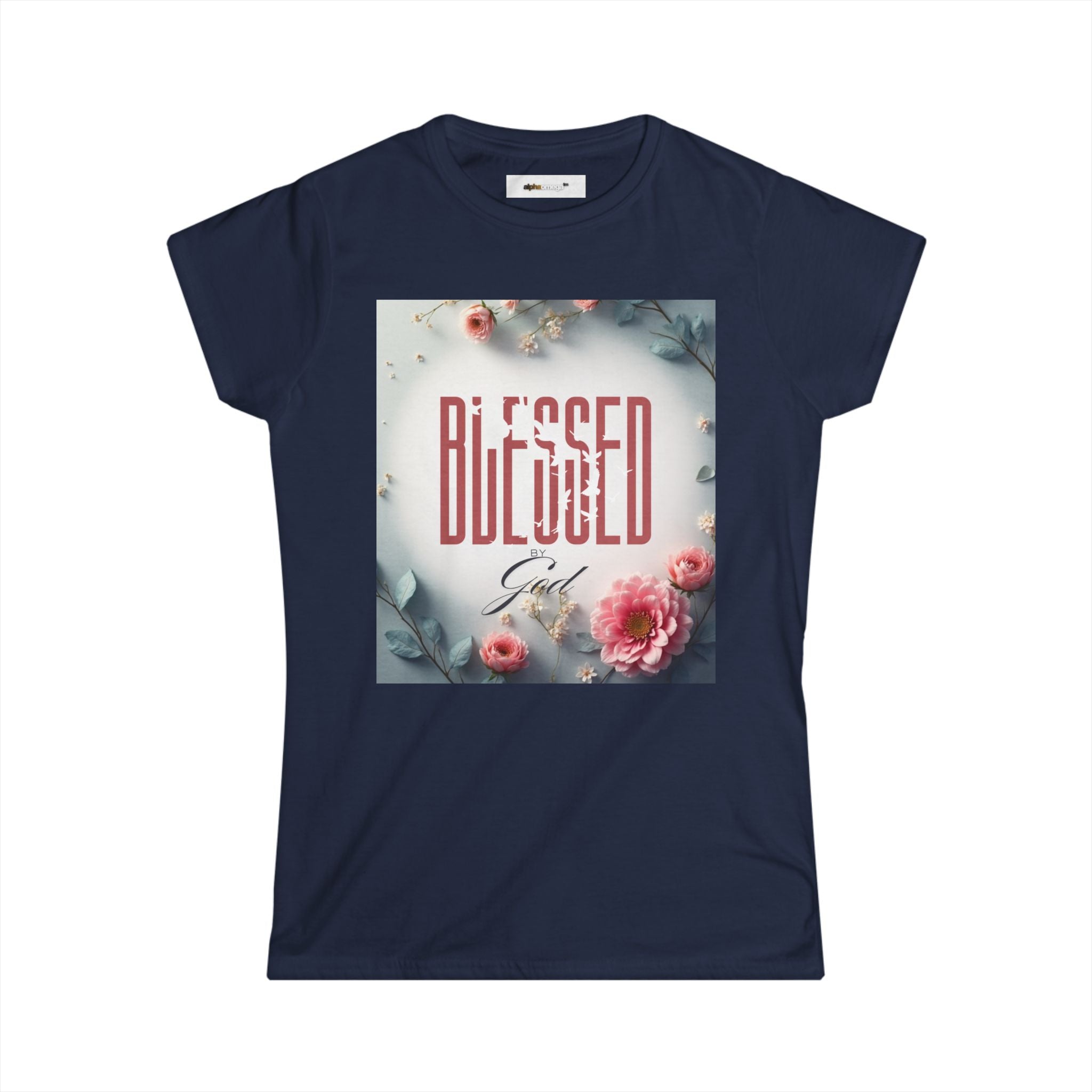 Blessed Girl Floral Tee - Women&#39;s Inspirational Christian Shirt (Copy)