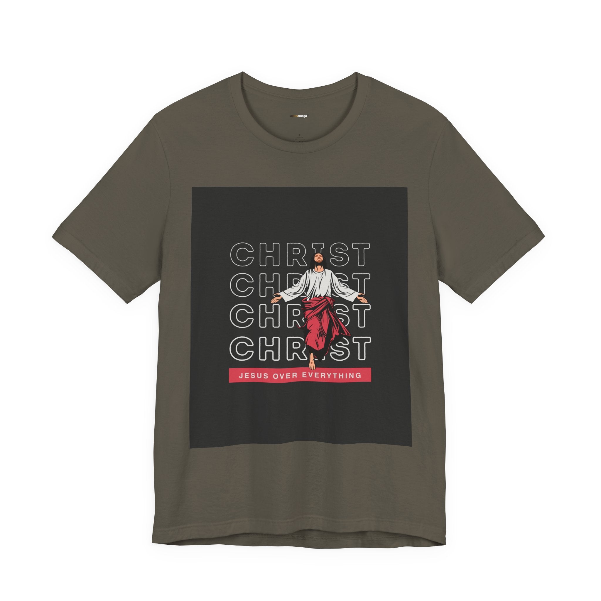 Christ - Jesus over everything Tee — Positive Message Graphic T-Shirt