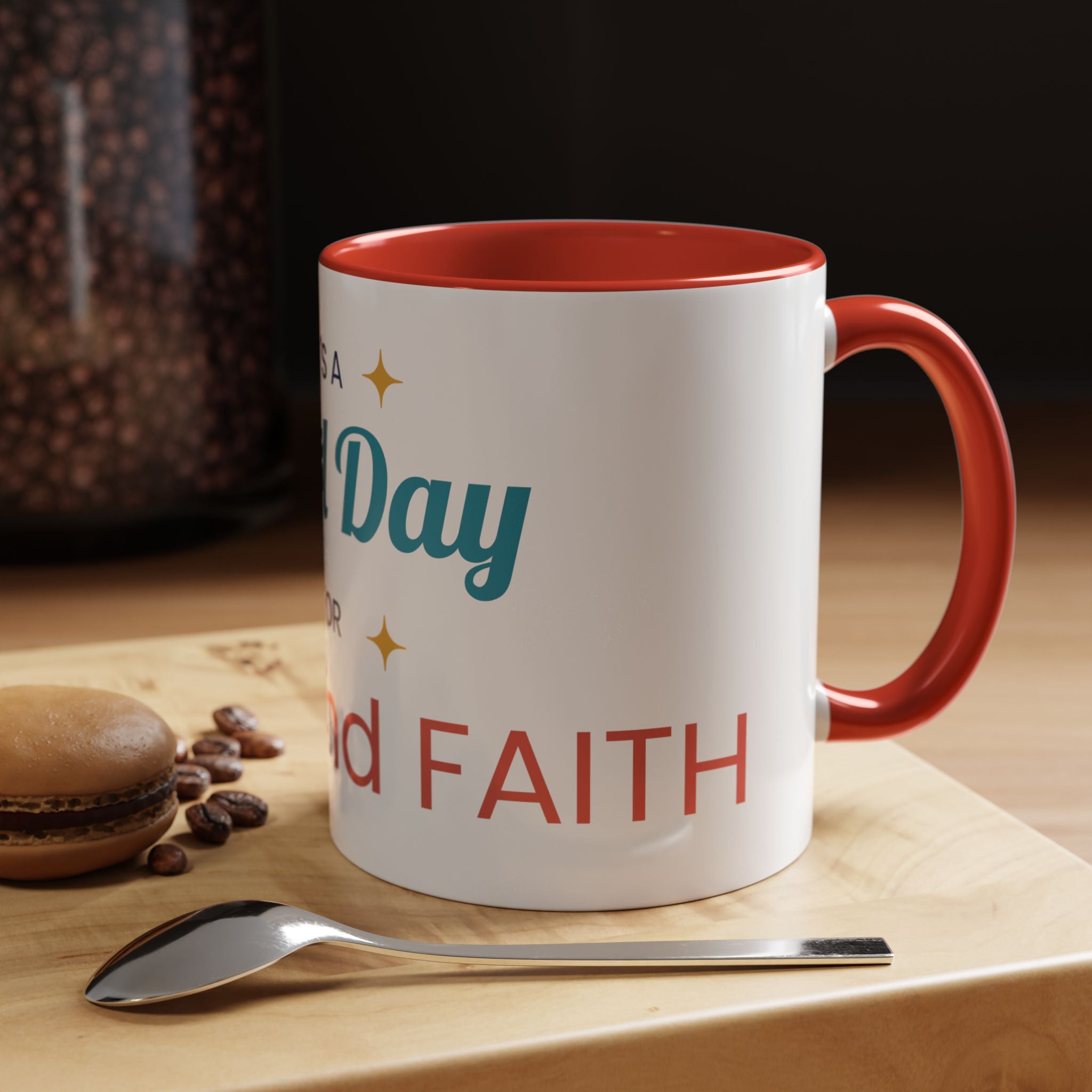 It's a Good Day for Hope and Faith Accent Coffee Mug – Inspirational Ceramic Tea Cup (11/15 oz)