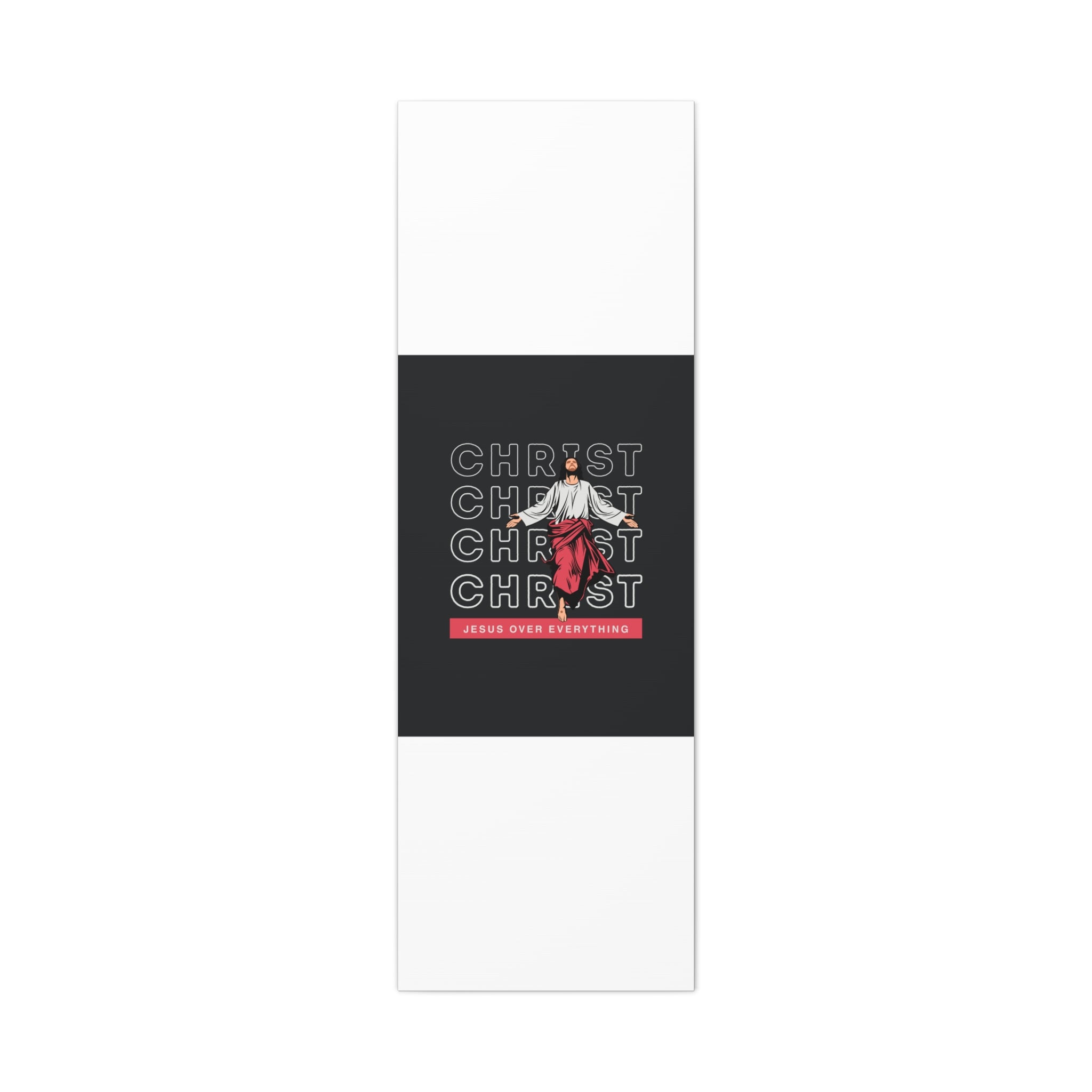 Christ Jesus Over Everything Canvas Wall Art — Inspirational Pastel Quote