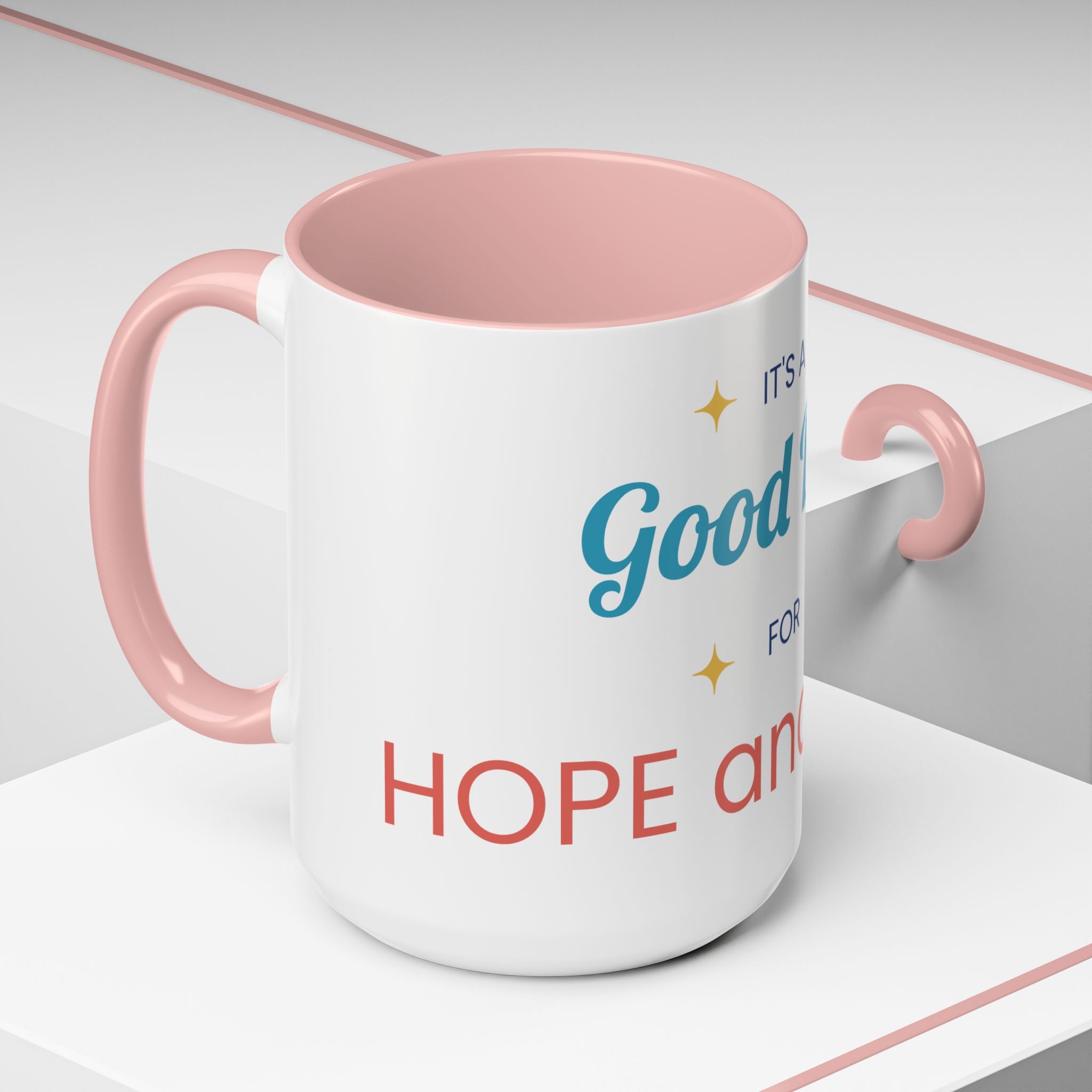 It's a Good Day for Hope and Faith Accent Coffee Mug – Inspirational Ceramic Tea Cup (11/15 oz)