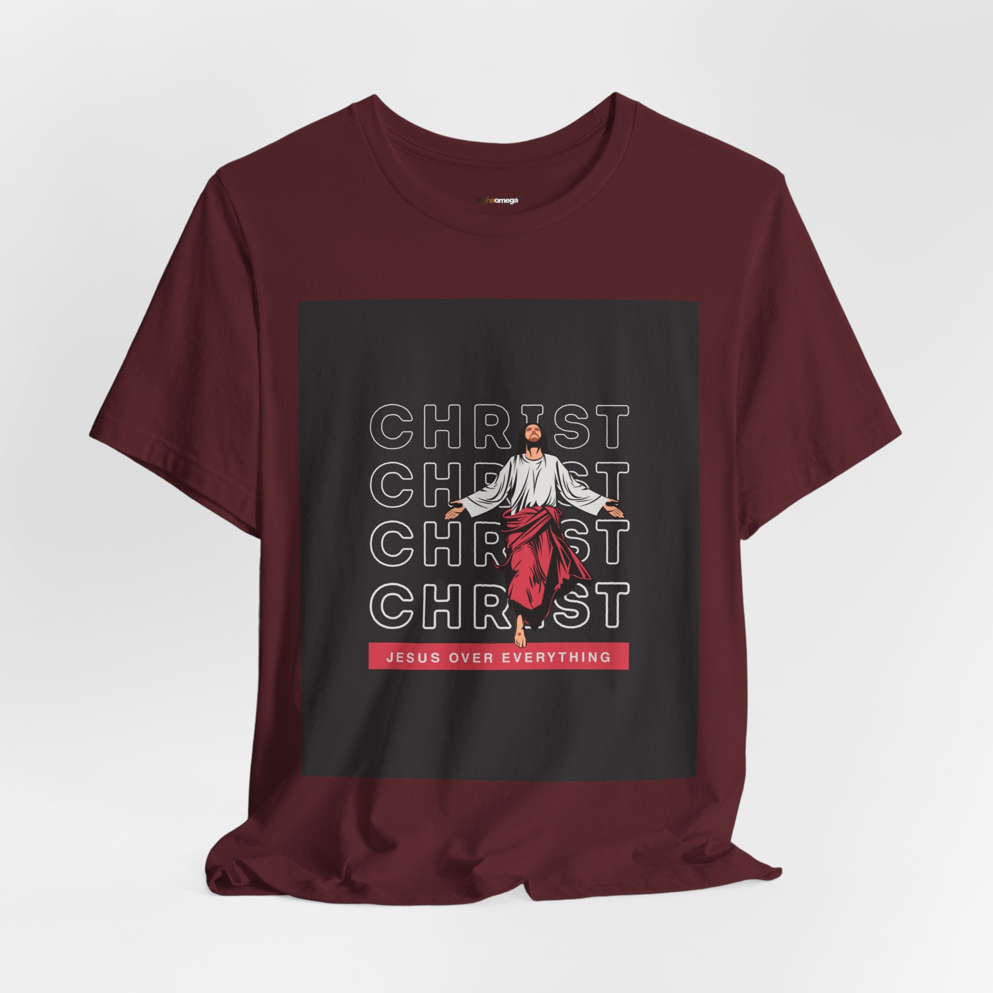 Christ - Jesus over everything Tee — Positive Message Graphic T-Shirt