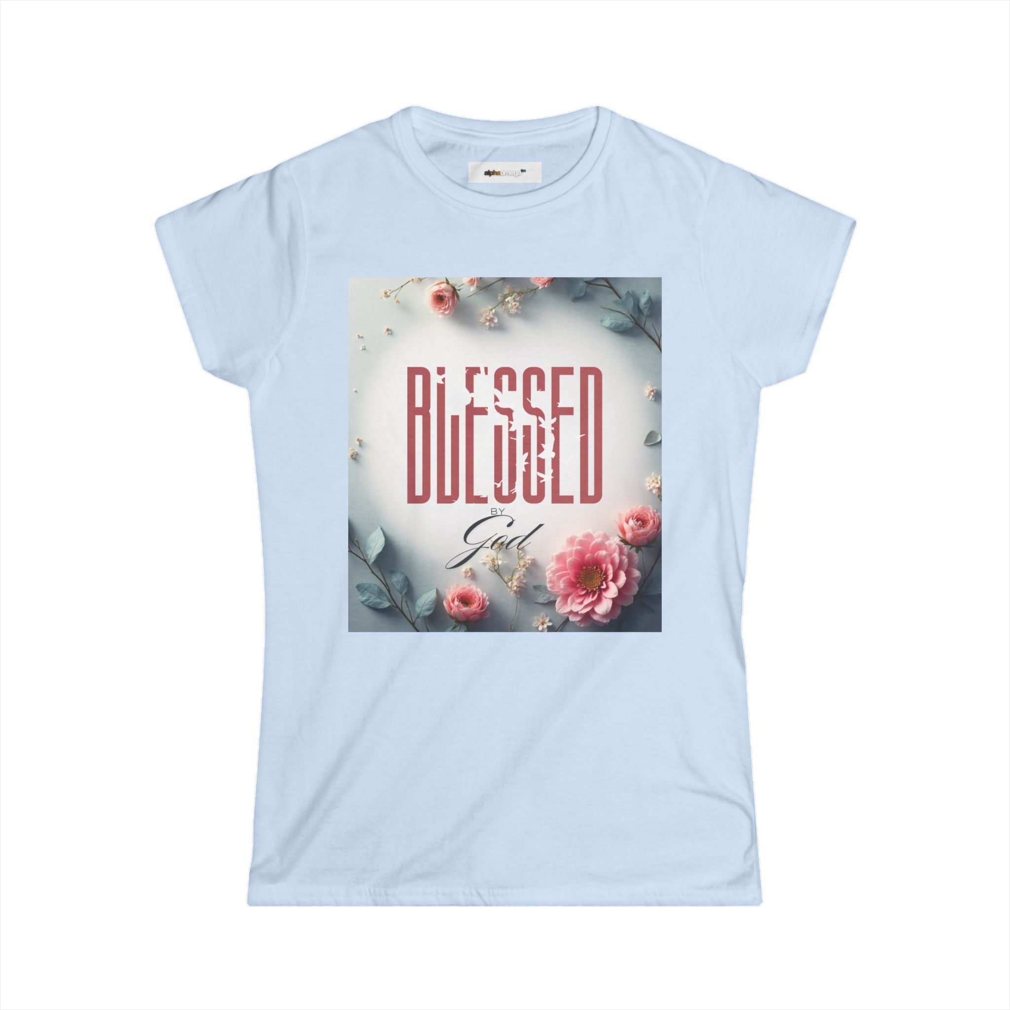 Blessed Girl Floral Tee - Women&#39;s Inspirational Christian Shirt (Copy)