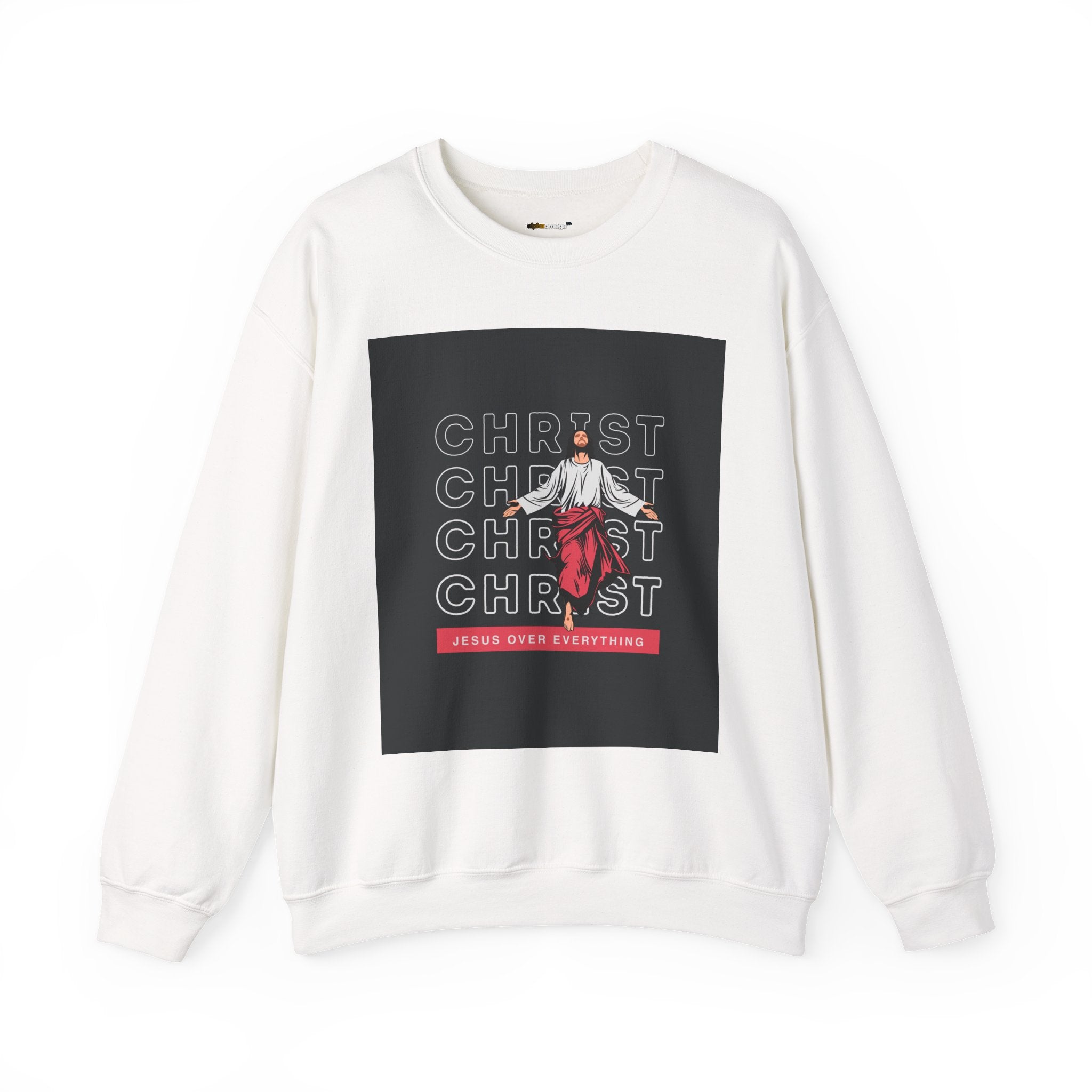 Christ - Jesus over everything Sweatshirt — Pastel Self-Care Crewneck