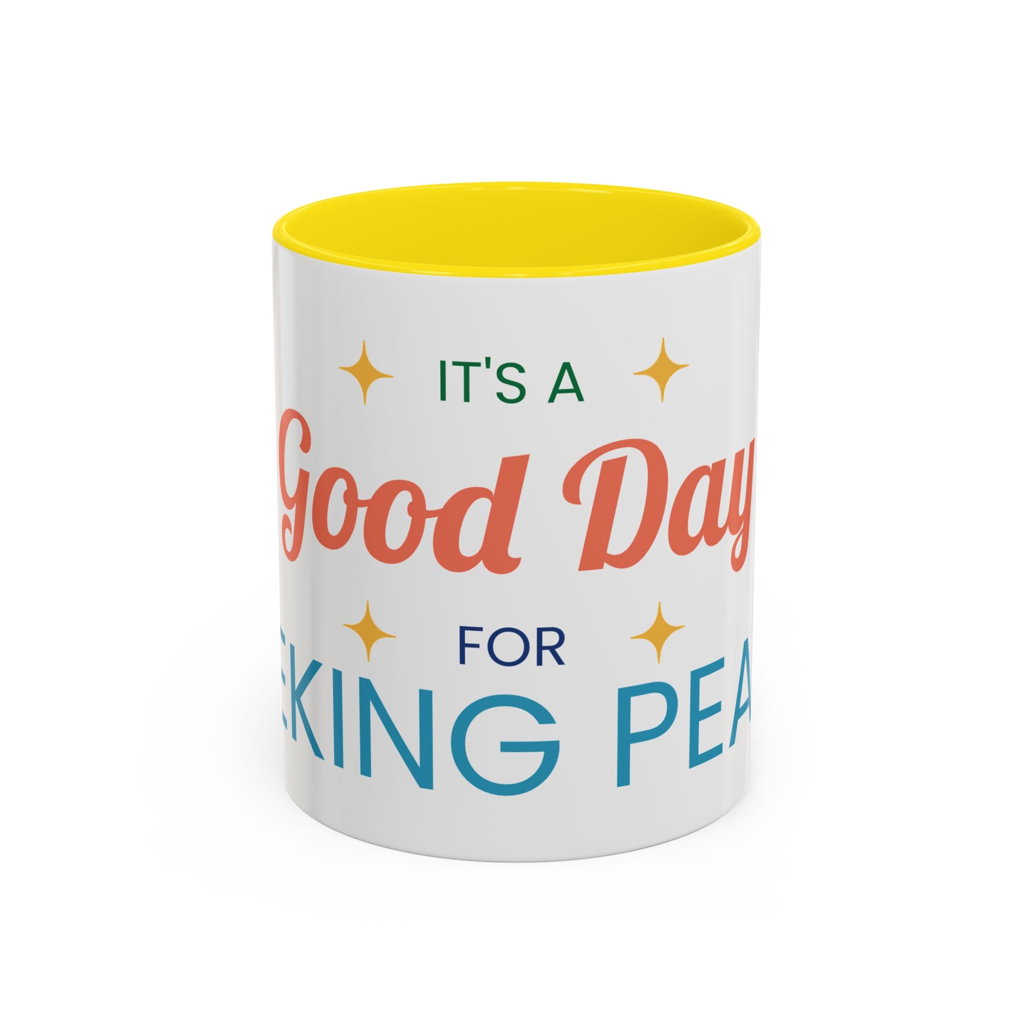 It's a Good Day for Seeking Peace Coffee Mug — Inspirational Accent Mug