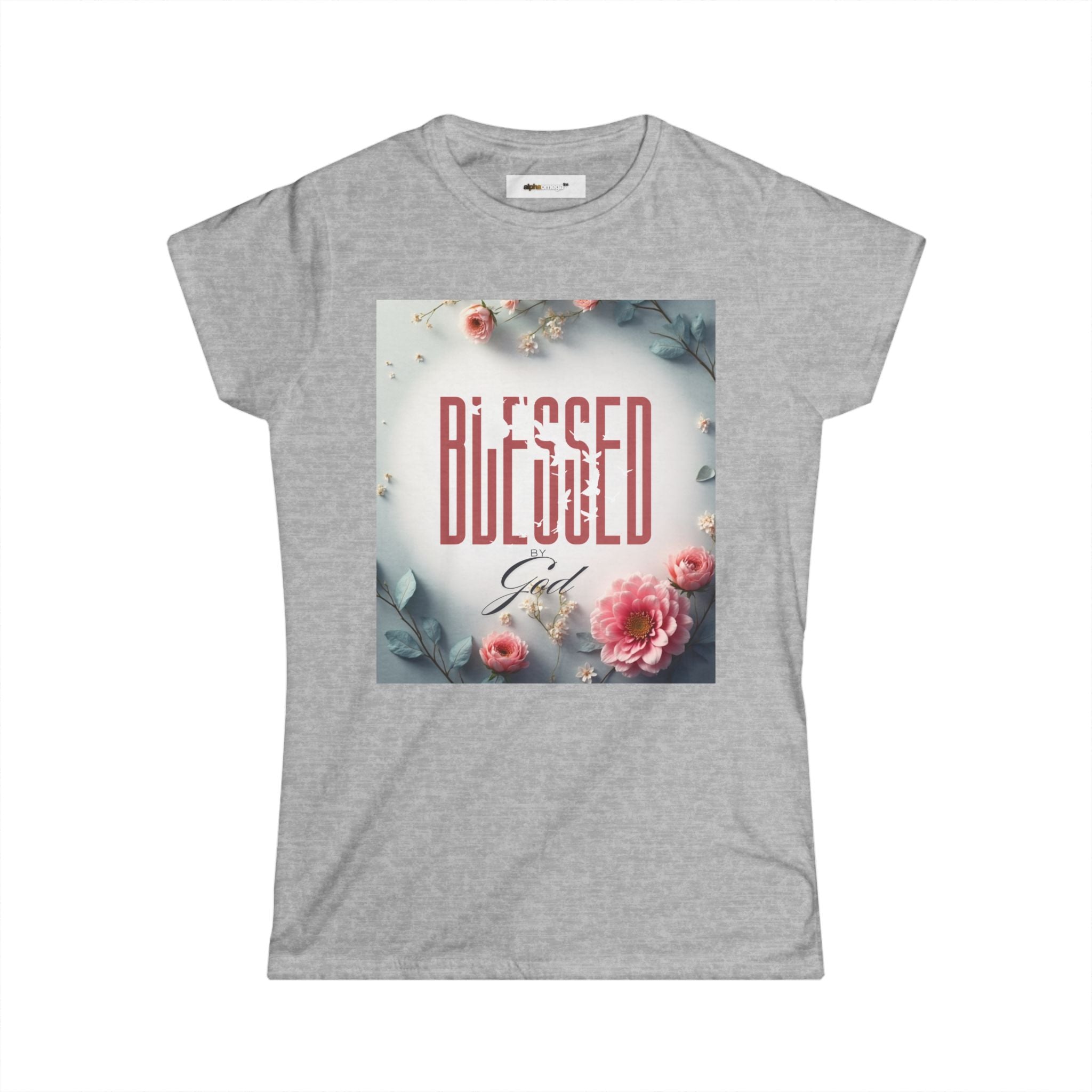 Blessed Girl Floral Tee - Women&#39;s Inspirational Christian Shirt (Copy)