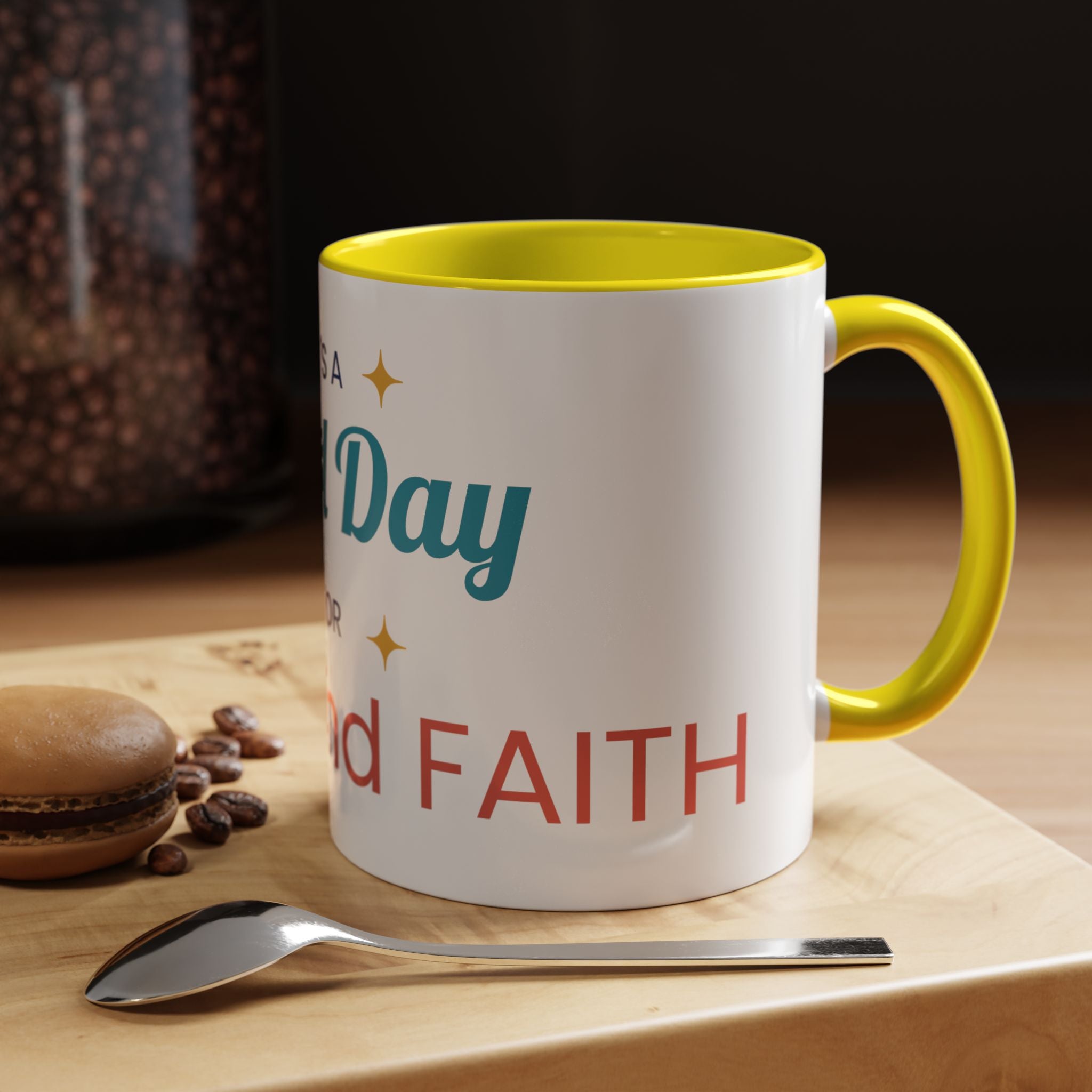 It's a Good Day for Hope and Faith Accent Coffee Mug – Inspirational Ceramic Tea Cup (11/15 oz)