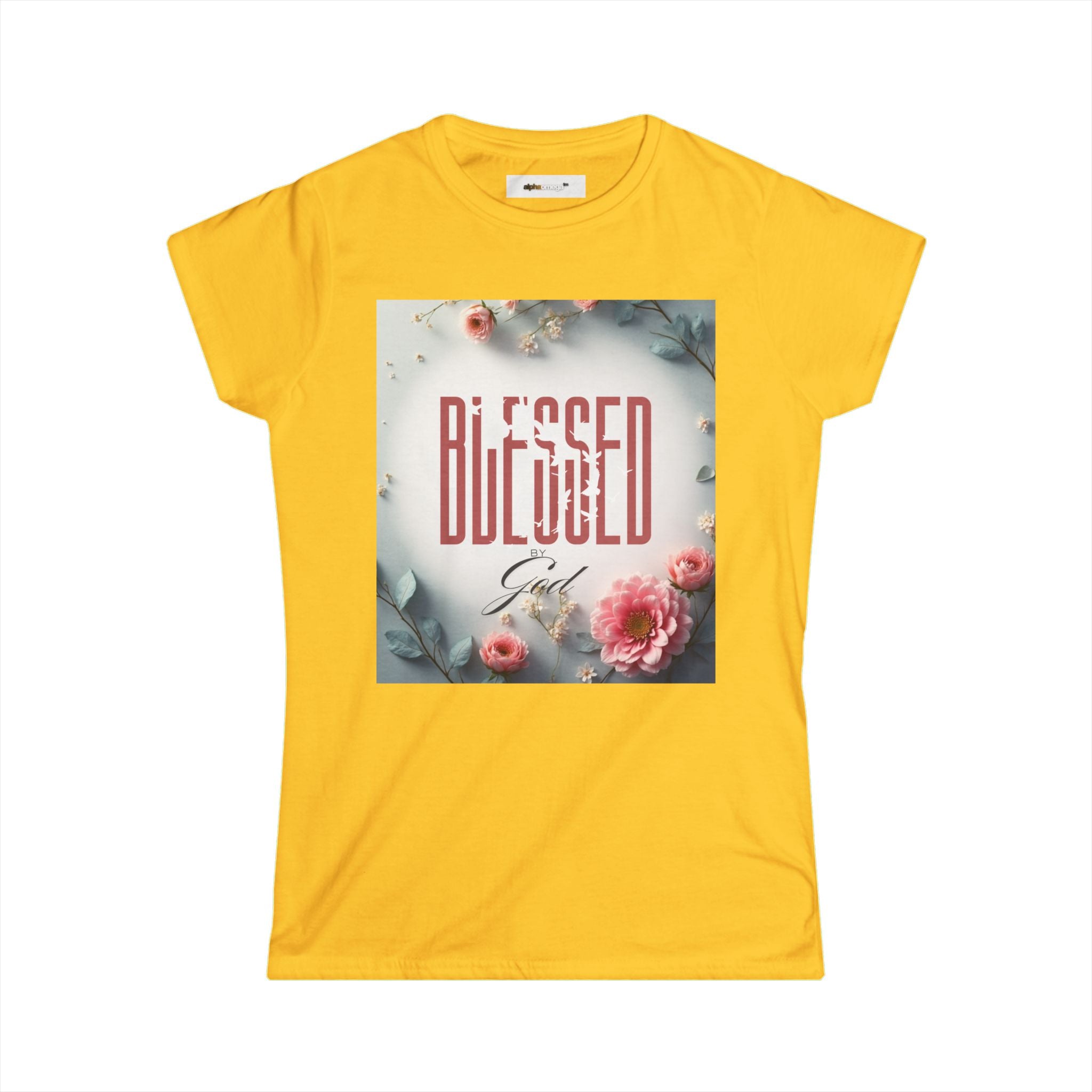 Blessed Girl Floral Tee - Women&#39;s Inspirational Christian Shirt (Copy)