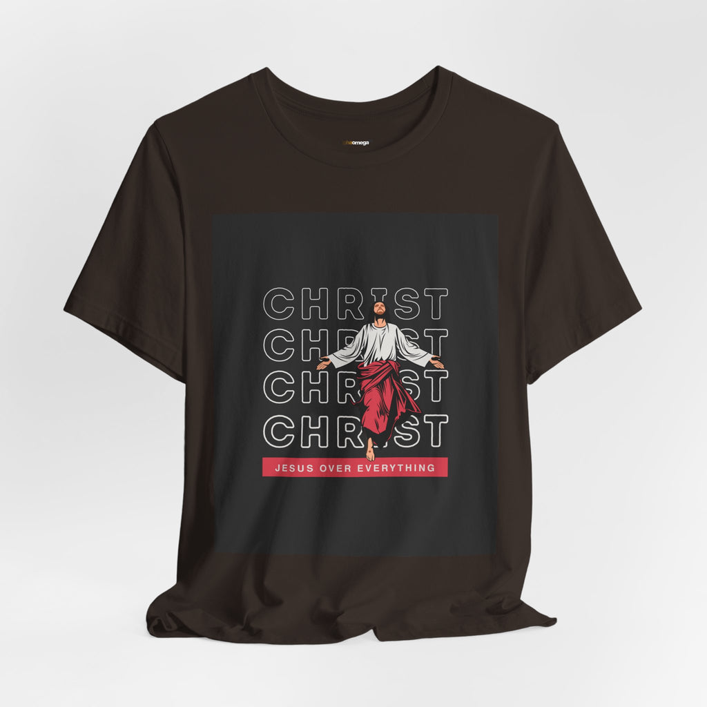 Christ - Jesus over everything Tee — Positive Message Graphic T-Shirt