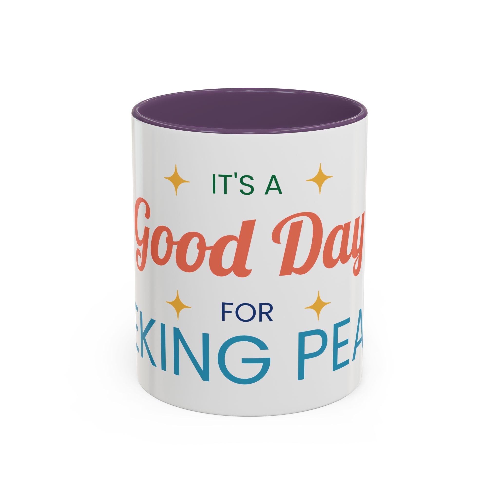 It's a Good Day for Seeking Peace Coffee Mug — Inspirational Accent Mug