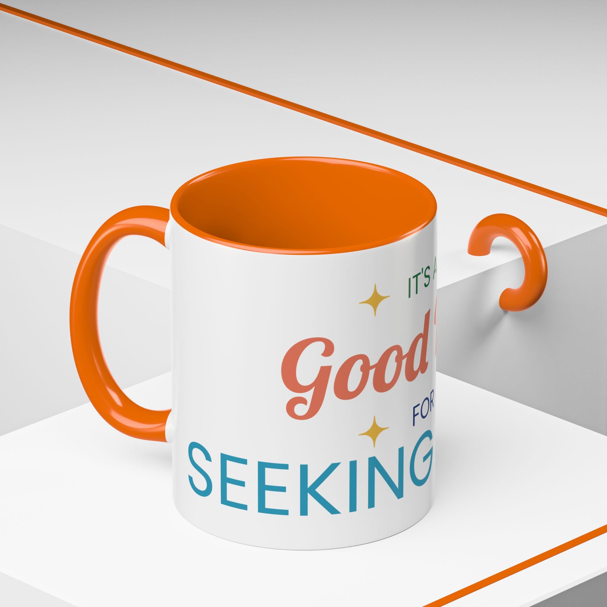It's a Good Day for Seeking Peace Coffee Mug — Inspirational Accent Mug