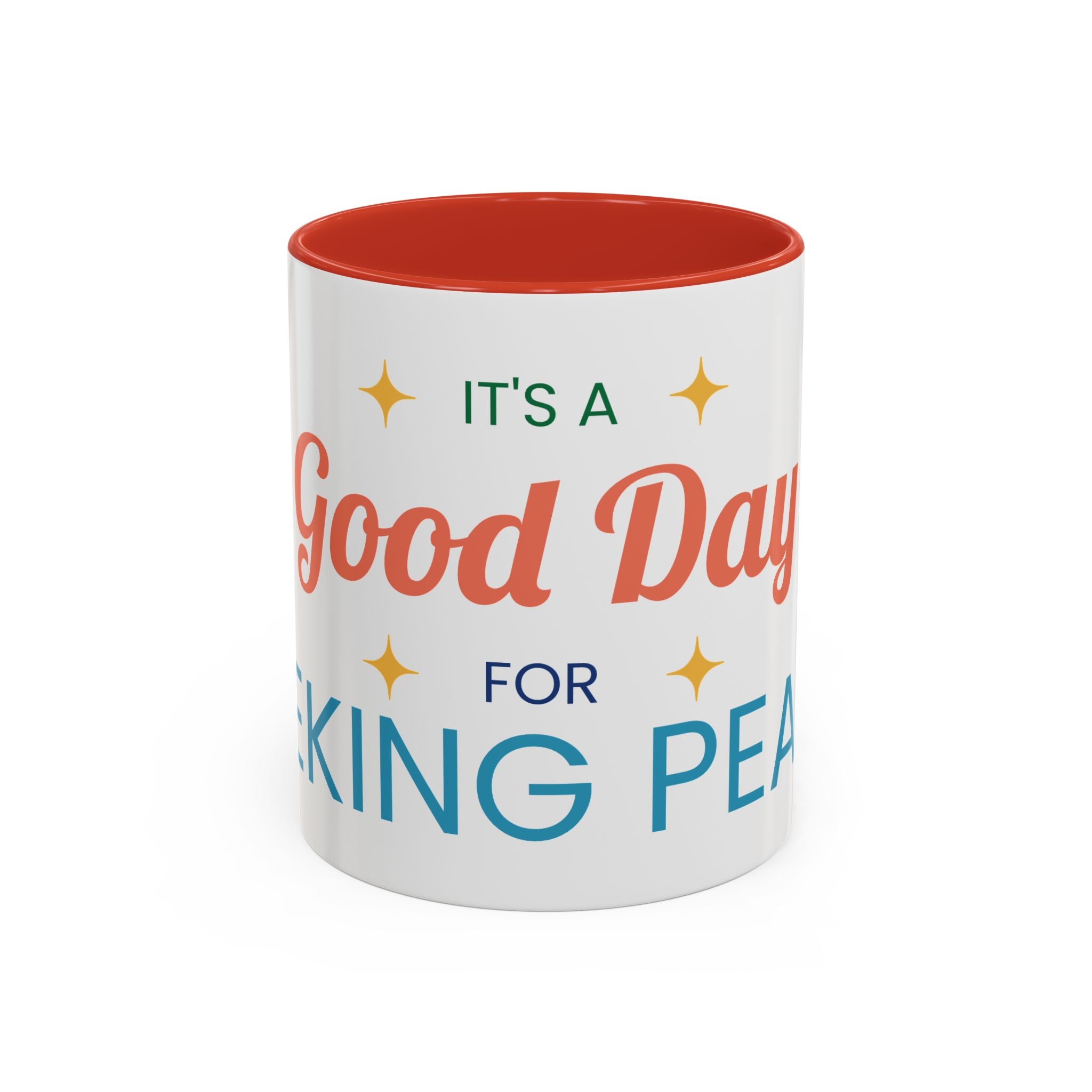 It's a Good Day for Seeking Peace Coffee Mug — Inspirational Accent Mug