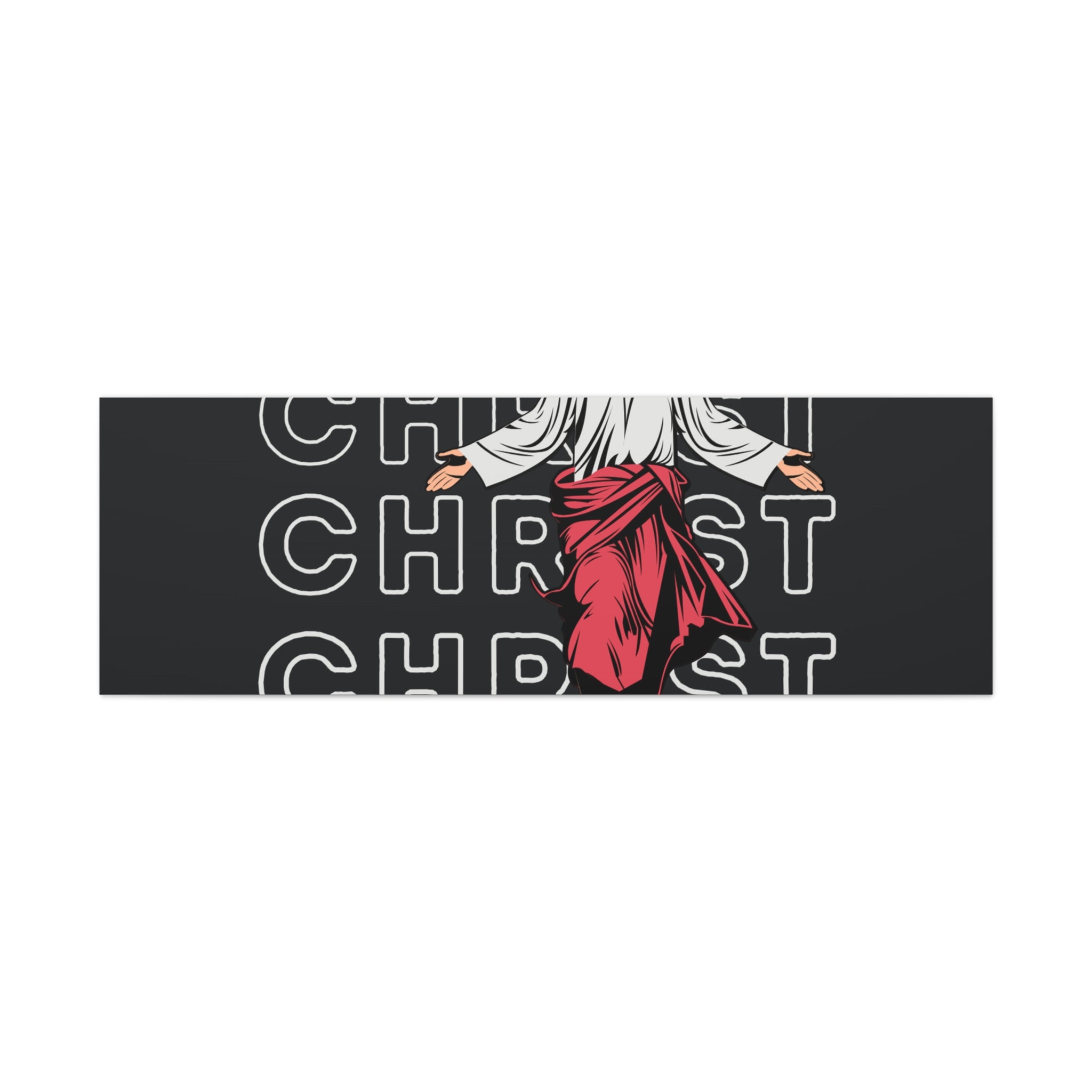 Christ Jesus Over Everything Canvas Wall Art — Inspirational Pastel Quote