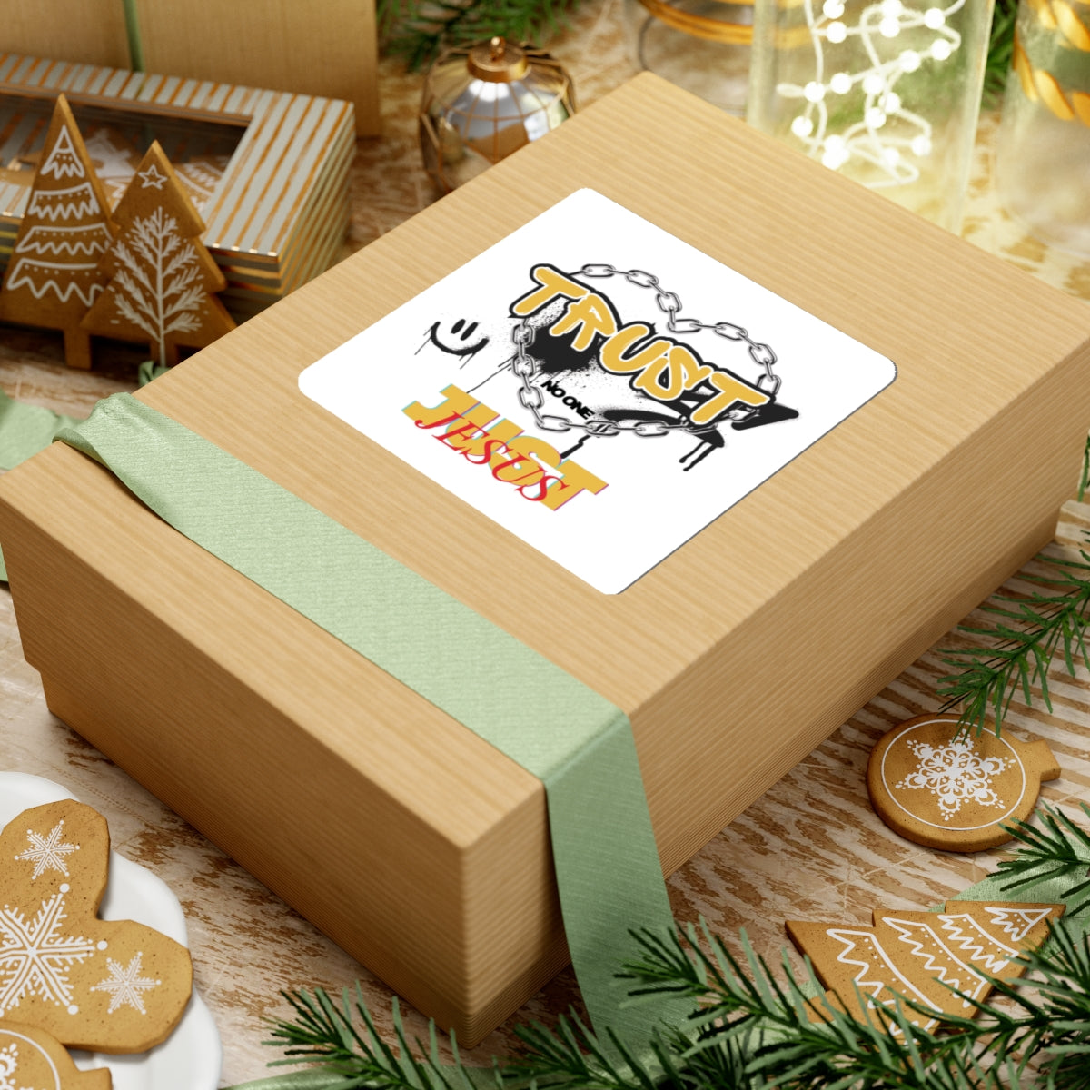 Trust No One Just Jesus Sticker