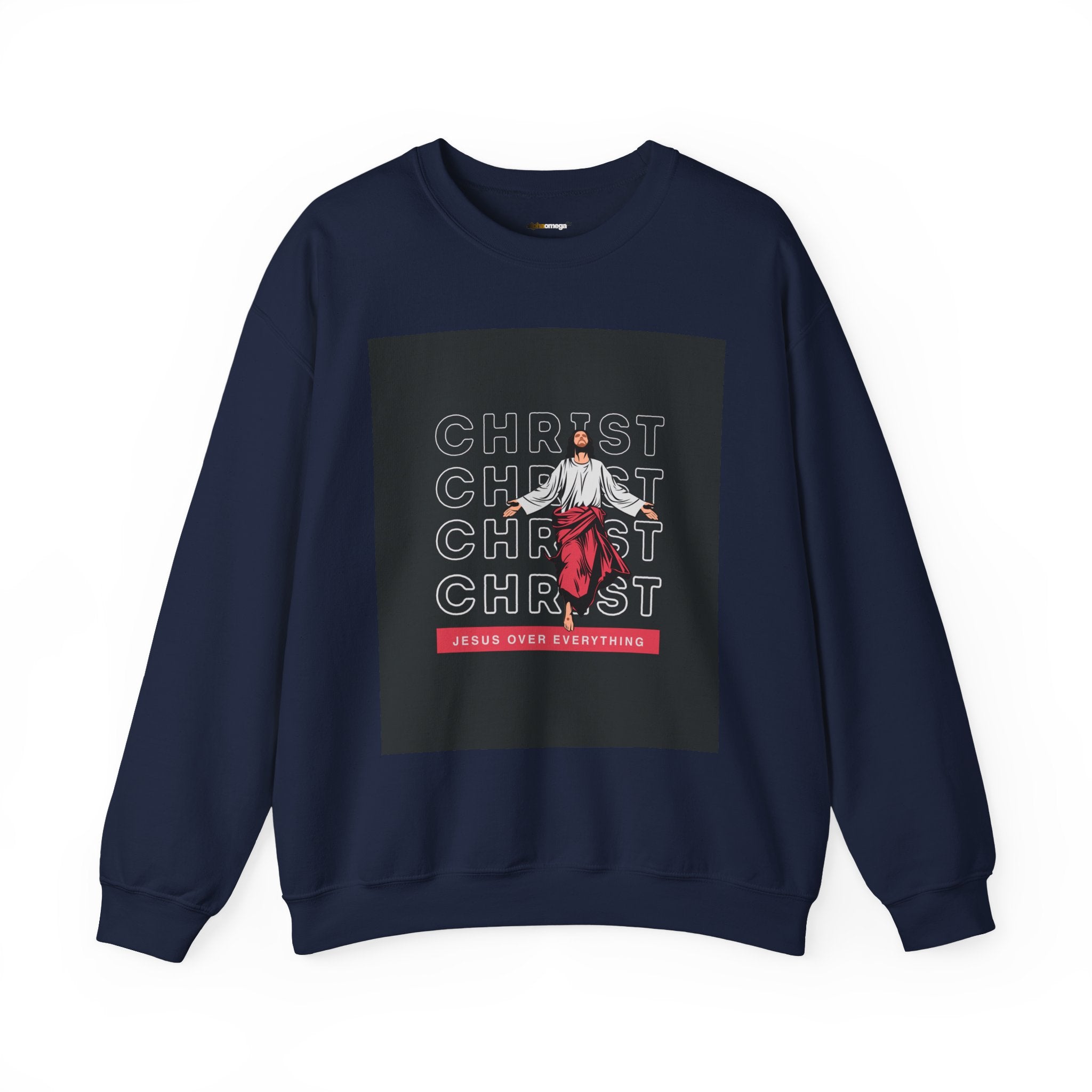 Christ - Jesus over everything Sweatshirt — Pastel Self-Care Crewneck
