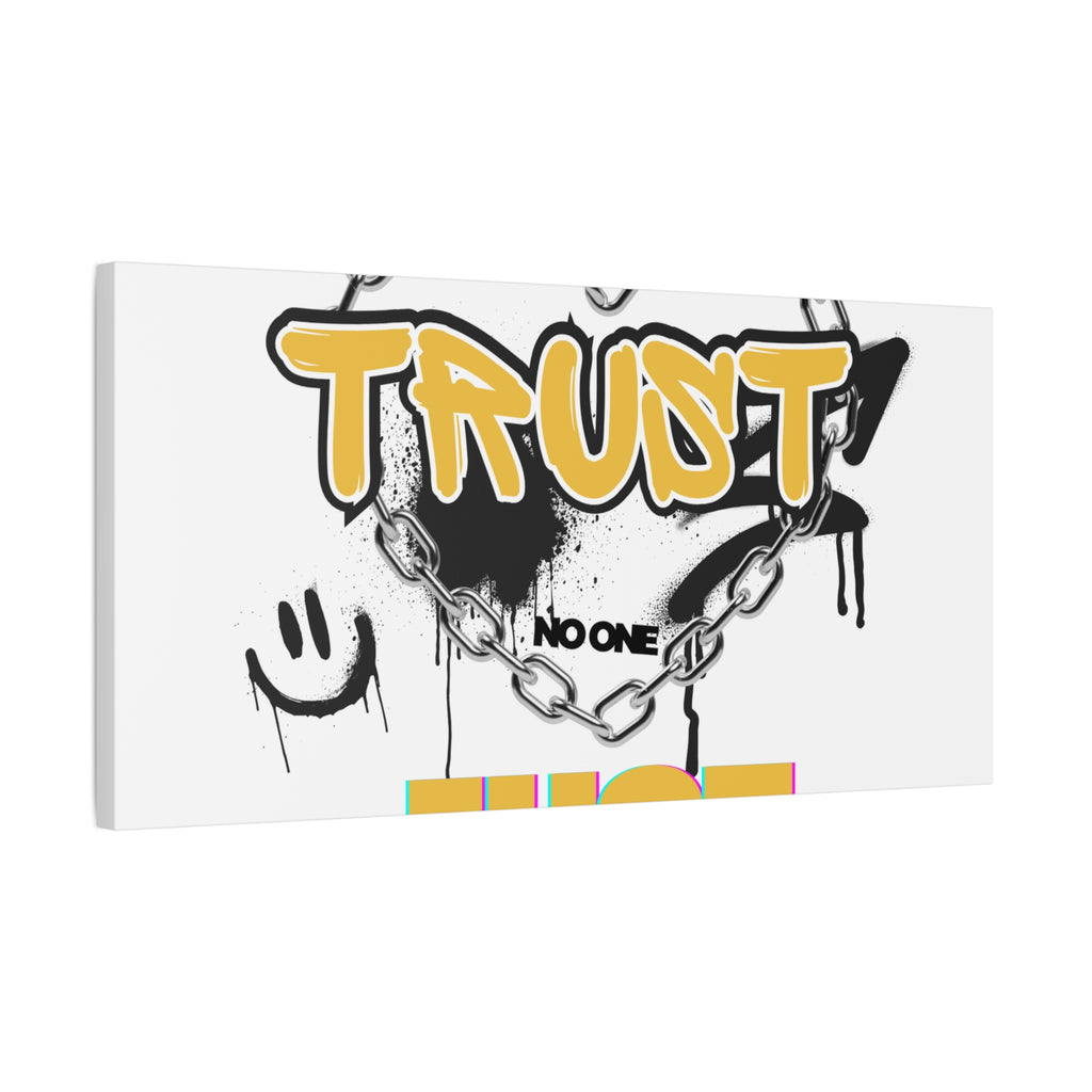 Trust No One Just Jesus Matte Canvas Wall Art