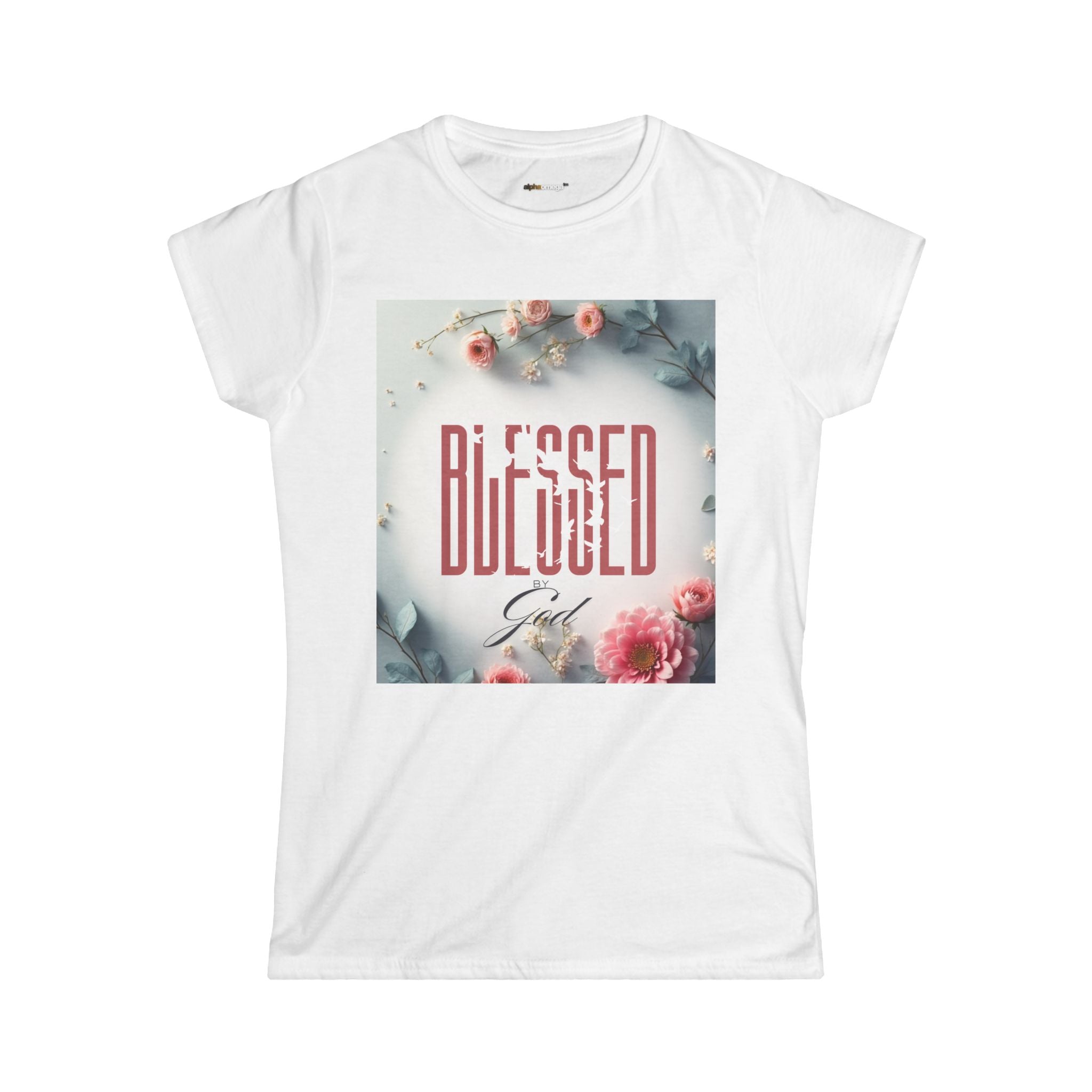 Blessed Girl Floral Tee - Women&#39;s Inspirational Christian Shirt (Copy)