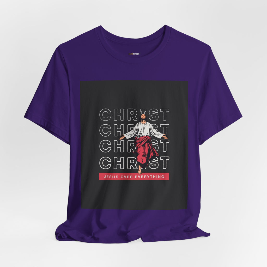 Christ - Jesus over everything Tee — Positive Message Graphic T-Shirt