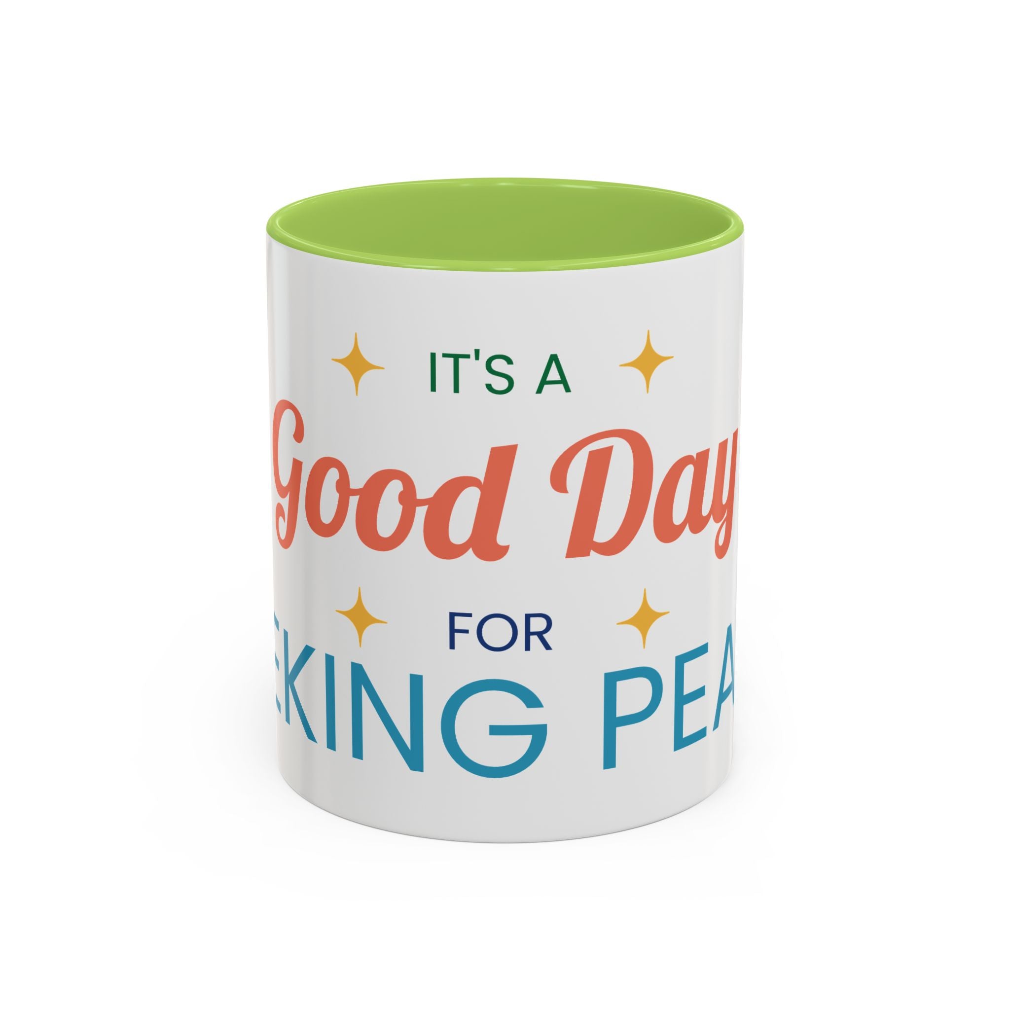 It's a Good Day for Seeking Peace Coffee Mug — Inspirational Accent Mug
